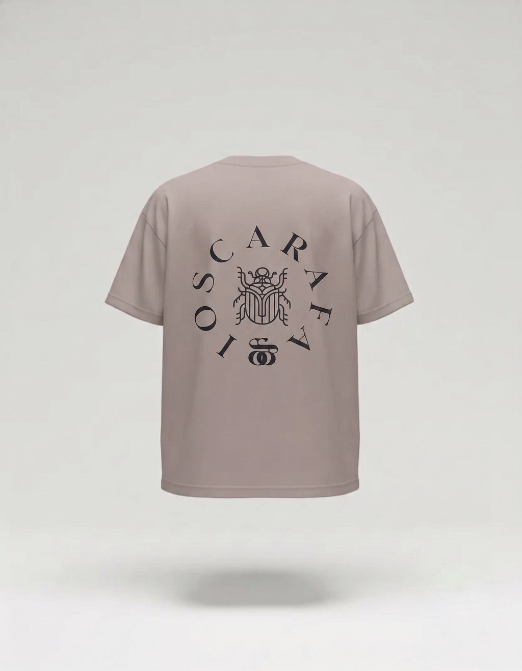 Emblema Eterno Playera Gris Semi Oversize