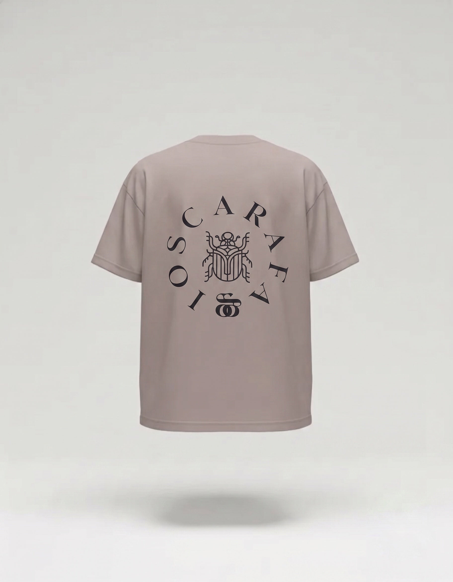 Emblema Eterno Playera Gris Semi Oversize