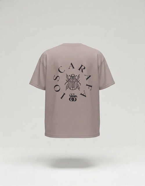 Emblema Eterno Playera Gris Semi Oversize