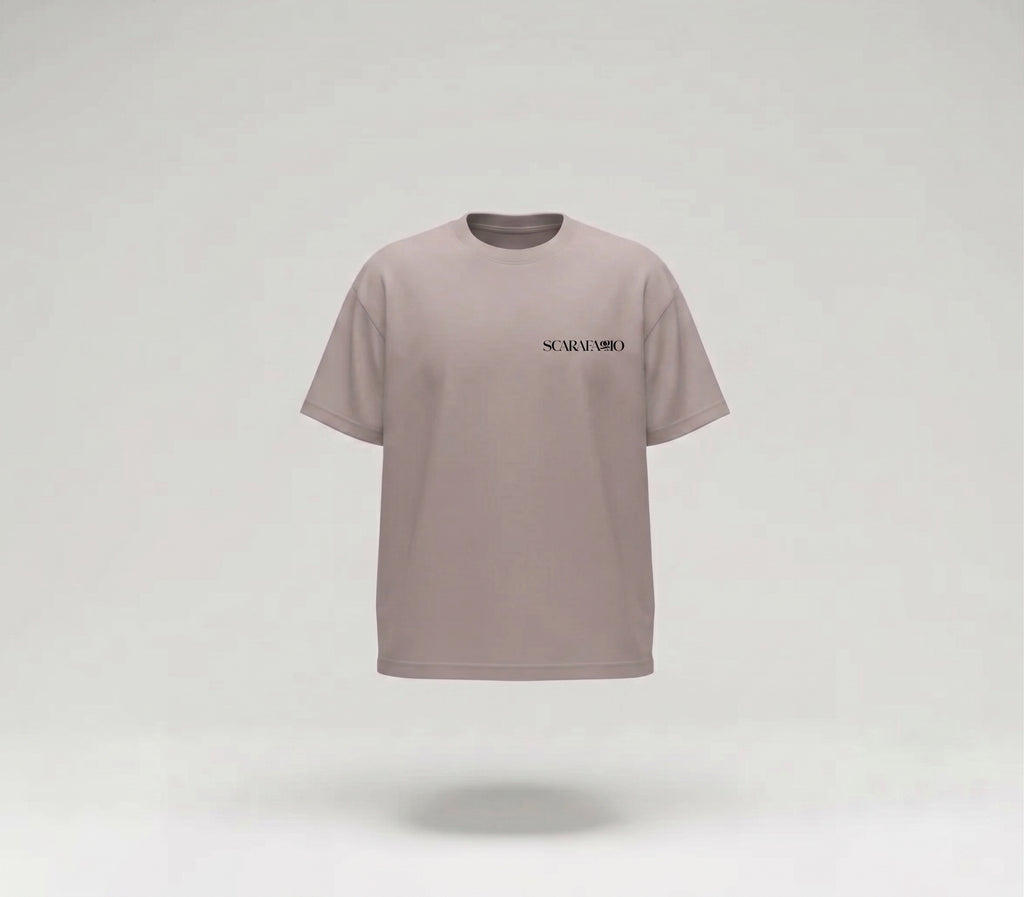 Emblema Eterno Playera Gris Semi Oversize