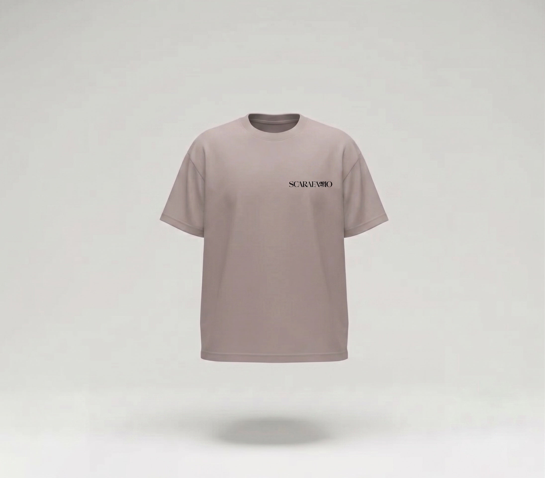Emblema Eterno Playera Gris Semi Oversize